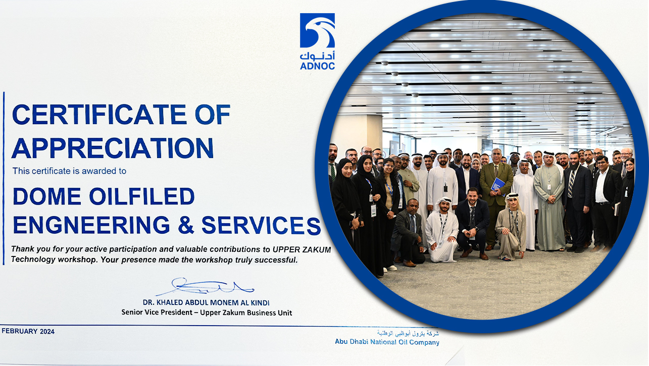 Dome Participates in ADNOC Technology Workshop